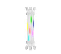 Générique Câble d ' Extension d ' Alimentation ARGB 8 Broches pour Cartes Graphiques, câble de synchronisation ARGB sans Fil pour Cartes mères, Extension de Construction en Silicone Souple