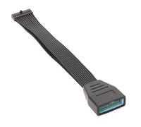 Générique Câble d ' extension d ' en-tête USB3.0 à vitesse rapide, 19/20 broches, pour cartes mères, pour un échange de données efficace, câble ruban Flexible