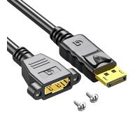 Générique Câble d ' Extension DisplayPort 1.4 plaqué, Vitesse Rapide 18Gbps pour moniteurs de Jeu 2K 144Hz, câble d ' Extension DisplayPort
