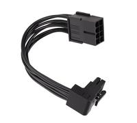 Générique Câble d ' extension GPU PCIe 8 broches à 90, Positive bend 0.15m | Connecteur mâle à femelle de 18 AWG pour les configurations de bureau compactes