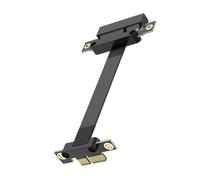Générique Câble d ' extension PCIE3.0 1X à 4X, accessoires, 90 to 180 | Câble d ' extension de ruban PCIE3.0 1X à pour accessoires de remplacement de réseau de carte graphique,
