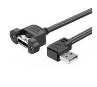 Générique Câble d ' extension USB 2.0 mâle femelle avec joint renforcé, câble de connexion d ' alimentation, fil pour petits appareils électroniques, connexion sécurisée avec écrou à vis