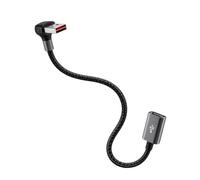 Générique Câble d ' extension USB à angle droit pour espace de port, 0.5m | Dégagement direct réduit, prise en du chargement et des données, routage étroit autour des ordinateurs