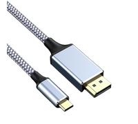 Générique Câble d ' Extension USB C DisplayPort 1.4 Transmission 8K @ 60 Hz Convertisseur vidéo de Moniteur mâle à mâle pour Adaptateur de de données unidirectionnel de Jeu