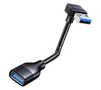 Générique Câble d ' extension USB3.0 à angle droit de 15cm à 1m, câble de données à vitesse rapide, cordon de connecteur mâle à femelle pour ligne d ' extension de claviers