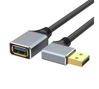 Générique Câble d ' Extension USB3.0 Connecteurs à Angle Droit 5 Gbit/s de données pour webcams, imprimantes, claviers, Souris, flashs, Lecteur USB mâle Femelle