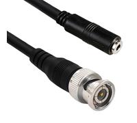 Générique Câble d ' extension vidéo professionnel BNC 3, 5 mm, 1 mètre pour équipement de diffusion, de signaux, matériaux en cuivre, câble BNC mâle femelle