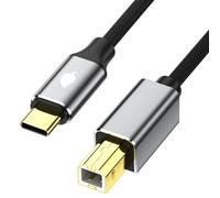 Générique Câble d ' imprimante de Type C USB B mâle, cordon rapide pour imprimantes, scanners et appareils de contrôle, câble d ' imprimante de Type B