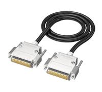 Générique Câble d ' interface mâle femelle D-SUB 25 broches RS232 DB25, cordon PVC Flexible et Double blindage 26awg, câble de données d ' instrumentation