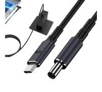 Générique Câble d'alimentation de type C DC - Câble convertisseur PD 140 W à charge rapide tressé en nylon, adaptateur longue durée pour la vie quotidienne, câble de charge de 180 cm pour la maison