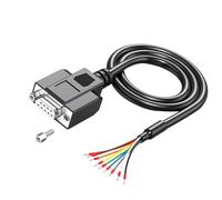 Générique Câble DB9Pin RS232 avec étain, Nut Fixed Female Head | Plastique de ' avec soulagement de traction renforcé pour une utilisation