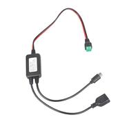Générique Câble de abaisseur USB type C 12 V 24 V à 5 V 2 broches sans soudure pour enregistreurs de conduite lampe de bureau ventilateur de refroidissement appareil photo USB type C