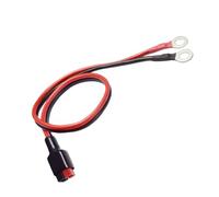 Générique Câble de Batterie 30A avec fiche polarisée, bornes à Joints, 25cm | Câble de batterie d ' alimentation extérieure pour véhicule remorque, générateur, configuration de