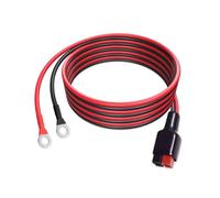 Générique Câble de Batterie 30A avec fiche polarisée, bornes à Joints, 3m | Câble de batterie d ' alimentation extérieure pour véhicule remorque, générateur, configuration de