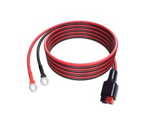 Générique Câble de Batterie 30A avec fiche polarisée, bornes à Joints, 3m | Câble de batterie d ' alimentation extérieure pour véhicule remorque, générateur, configuration de