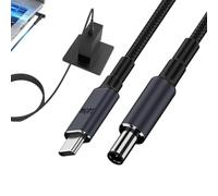 Générique Câble de charge de type C DC | Câble convertisseur PD 140 W à charge rapide tressé en nylon - adaptateur longue durée pour la vie quotidienne, câble de de 180 cm pour la maison