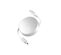 Générique Câble de charge rétractable USB C vers type C vers câble rapide PD240W pour téléphone portable, tablettes, câble de données USB C (Blanc)