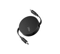 Générique Câble de charge rétractable USB C vers type C vers câble rapide PD240W pour téléphone portable, tablettes, câble de données USB C (Noir)