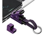Générique Câble De Charge Téléphone Porte-Clés | 65W 4-En-1 Charge Écouteurs | Câble Chargeur Pour Tablette | Pour Femmes Voyageuses Fans De Tech Télétravail Escapades Vacances Camping Randonnée Pro
