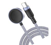 Générique Câble de Chargement de Montre tressé en Nylon avec, TypeC 2M | Rondelle de magnétique ronde, câble extérieur tressé, tête de jointe et cordon d ' alimentation