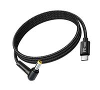 Générique Câble de Chargement de Type C DC5521, 5.5x2.5mm Elbow | rapide PD100W, alimentation Flexible, longue durée d ' utilisation, puce de sécurité protégée, pour tablettes