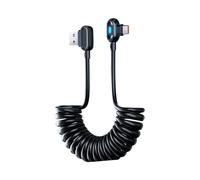 Générique Câble de Chargeur Rapide,Rétractable avec Éclairage Enroulé,Cordon de Charge Rapide Type C | Pour Camping-Car Camion Automobile Berline Pick-Up Hommes Femmes Fils Fille Famille