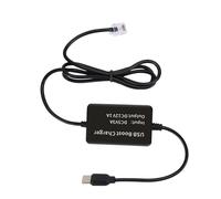 Générique Câble de connexion USB Type C RJ11 Entrée 5V3A Sortie 12V | Entrée 5V3A Sortie 12V pour dispositifs de sécurité automobile d ' une longueur de 155 cm