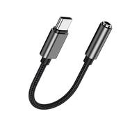 Générique Câble de conversion auditive Type C à câble tressé de 3, 5 mm pour un cordon de connexion auditive complet Cordon de conversion de musique