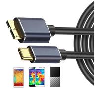 Générique Câble de disque dur - Cordon universel pliable, USB 3.0 Type C, rapide, Durable, Compact et Portable, Compatible avec externes, ordinateurs portables, téléphones et tablettes | Parfait p