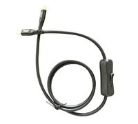 Générique Câble de données Standard de Type C avec Fonction de commutateurs, Rapide de 240 W, Transmission Rapide de 120 Gbit/s, vidéo 16 K, câble Marche/arrêt USB C