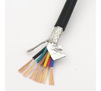 Générique Câble de Gaine de Fil blindé 6, 8 Noyau 0,75mm² avec Fil de Commande de Signal de Signal de cuivre à Double Bouclier à oxygène Pur Rvvp (Couleur : 5m, Taille : 8-Core 0.75mm2)