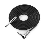 Générique Câble de Guitare 6, 35 mm Cordon d ' Instrument Professionnel Adaptateur à Angle Droit Double Blindage Fil thermorétractable Câble de Guitare tressé Flexible