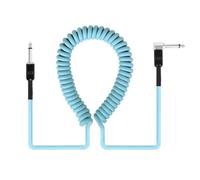 Générique Câble de guitare avec bobine extensible pour le, Light blue 6M | Corps enroulé qui s ' étend avec le mouvement, renvoyant le jeu la configuration, le live set et l ' utilisation