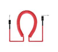 Générique Câble de guitare avec bobine extensible pour le, Red 6M | Corps enroulé qui s ' étend avec le mouvement, renvoyant le jeu la configuration, le live set et l ' utilisation