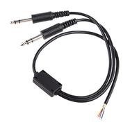 Générique Câble de jeu câble de casque rallonge prise 3 5mm suppression du bruit pour hélicoptère avec U174u connecter cordon pour casque Extension pour casque