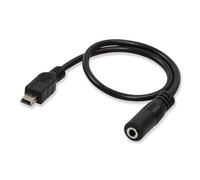 Générique Câble de Microphone USB à 5 broches 3.5mm, adaptateur pour enregistrement auditif, cordon adaptateur de Microphone, connexion auditive