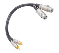 Générique Câble de musique stéréo, connecteurs mâles pour Microphones, pour amplificateurs, mélangeurs, cordon anti-interférence, élimine la perte de signaux, Microphones