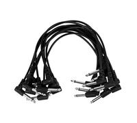 Générique Câble de patchs de guitare, 10 pièces, tête métallique, 50cm | Cordon de correction d ' instruments de fil d ' effet de guitare électrique pour l ' équipement d ' enregistrement, câble