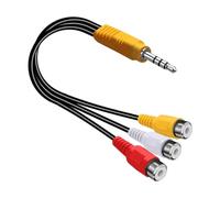 Générique Câble de raccordement pour écran de projecteur 3, 5 mm mâle, 12cm | Adaptateur vidéo pour utilisation Media Box