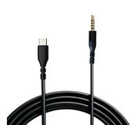 Générique Câble de Remplacement de Casque tressé avec Prise Type-c | Remplacement ciblé pour un câble de casque vieilli ou endommagé, extérieur tressé, soulagement de traction moulé