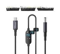 Générique Câble De Sortie DC | Fil À Tension Ajustable,Avec Câble DC À Affichage Pour Projecteur,Pour Ruban LED, Appareil Photo, Routeur, Petit Ventilateur, Lanterne, Prise Ordinateur, Moniteur