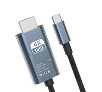 Générique Câble de type C à TVHD - Adaptateur de câble USB C à TVHD | Connecteur TV de Type-C | Fil de convertisseur 4K60Hz, téléphone mobile le lien de projection informatique pour l'enseignement