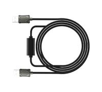 Générique Câble de USB-a USB-a, câble tressé de 2M avec Module en Ligne pour Les tâches de Streaming et de bouclage