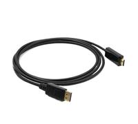 Générique Câble d'Écran | Câble DP Unidirectionnel 4K 1,8 m,de Données Plug and Play pour PC, Streamers, Professionnels IT, Joueurs, Streaming Média, Vidéo à