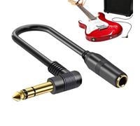 Générique Câble D'Extension Audio Coudé - Plug And Play Transmission Stable Jack 6,35 mm - Adaptateurs Stéréo Mâle Femelle | Pour Guitares, Microphones, Consoles De Mixage, Enregistrements