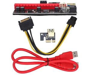 Générique Câble D'extension Pcie Améliore Performances Graphiques pour Carte Graphique Rouge en PVC et Cuivre, Accessoire pour Ordinateur Portable pour Gamers et Passionnés Multimédia