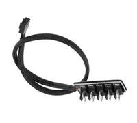 Générique Câble D'extension Ventilateur PC 4 Broches Pwm pour Camping, Connecteur Répartiteur pour Ventilateur Cpu, Câble Rallonge Fan Pin en Métal et Plastique