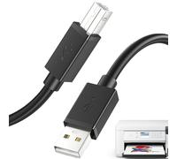 Générique Câble d'Imprimante,Mâle A Mâle B - Connecteurs USB 2.0 A B de 213 cm pour Ordinateur Portable Moniteur Clavier et Connectivité d'Appareils