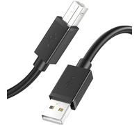 Générique Câble d'Imprimante | Type A Mâle Type B,Cordon USB 2.0 Haute Vitesse 2.1m pour Ordinateur Portable Clavier Imprimante Maison
