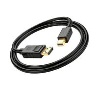 Générique Câble DisplayPort DisplayPort Miniature pour téléviseurs | Prend en 4K 60 Hz et 2K 144 Hz avec connecteurs plaqués or pour moniteurs d ' ordinateurs portables,